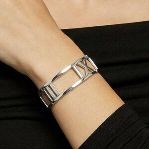 Tiffany & Co. Sterling Silver Atlas Wide Open Bangle, New